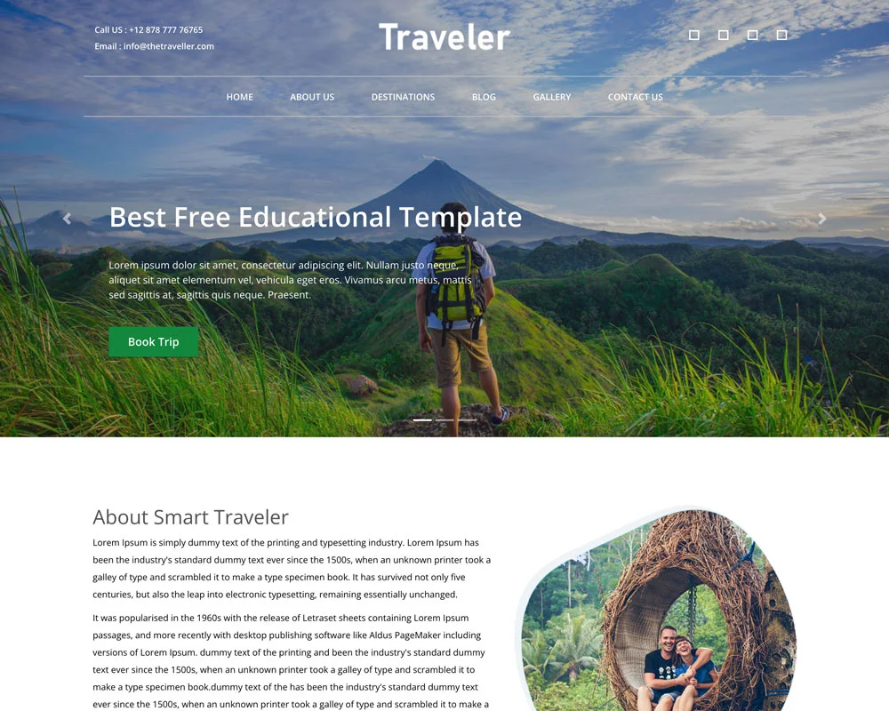 travel website templates free download bootstrap