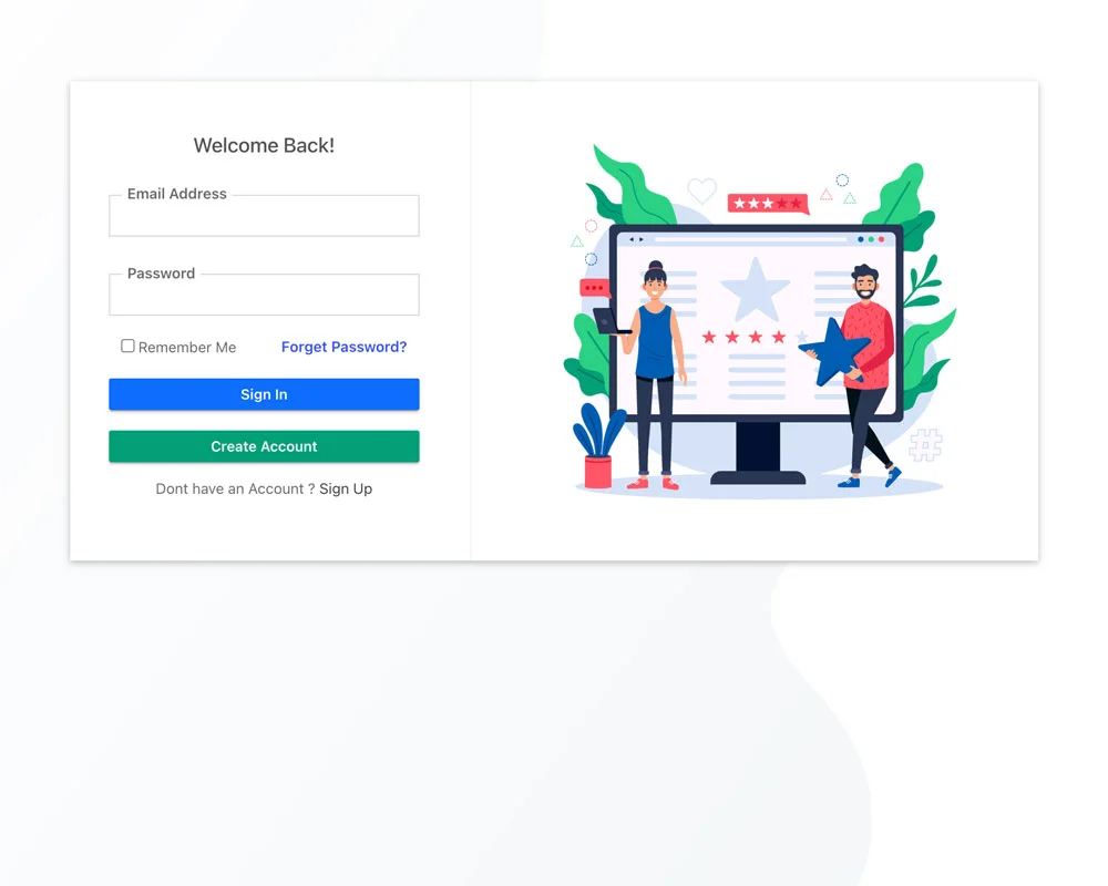 Bootstrap 5 Login Page Template Free Download