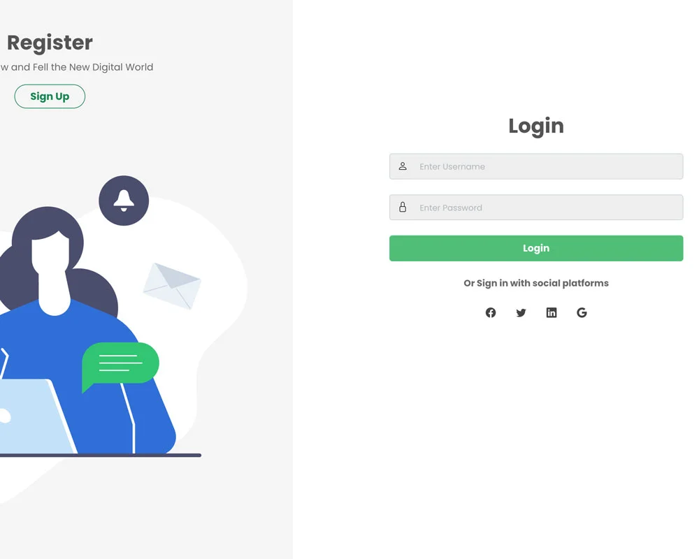 Free Login Page Website Templates